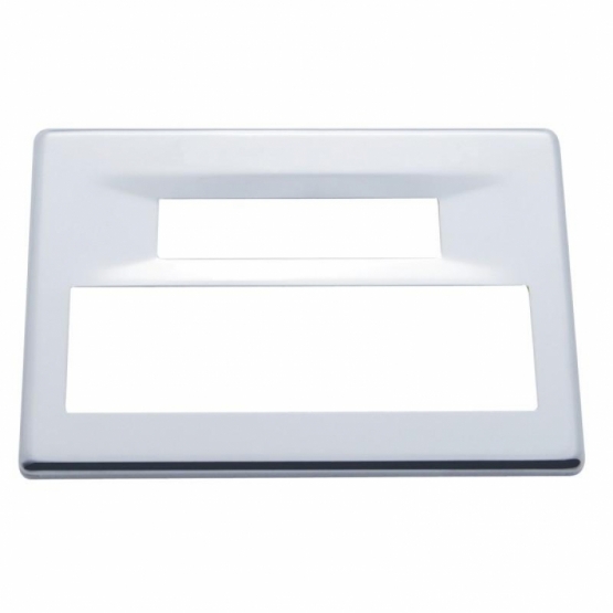 Kenworth/Peterbilt Stainless Steel Digital Message Center Cover Plain Texas Chrome Shop