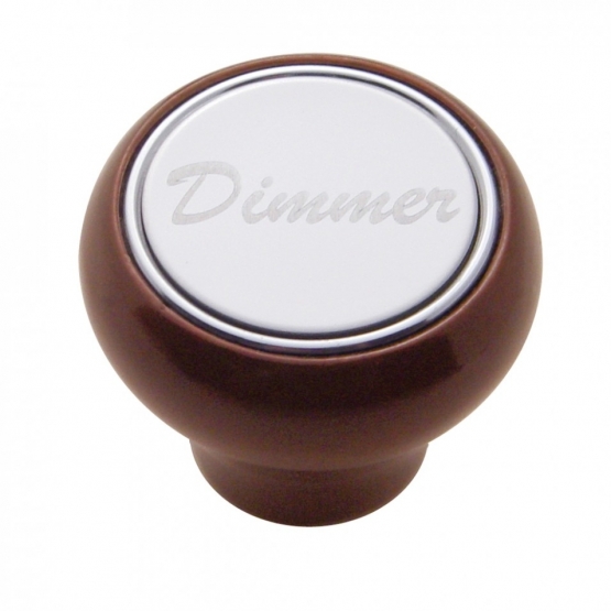Dimmer Dash Knob Universal Fits 1/4" Shaft W/Hex Screw Stainless Plaqu - Trux Ma - Foto 6