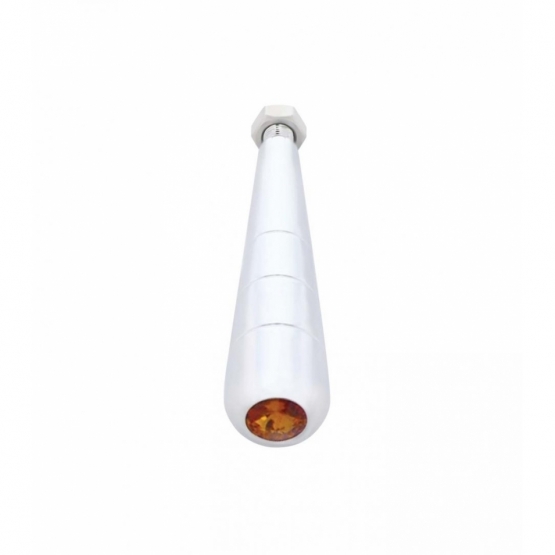 4 1/2" Trailer Brake Handle Amber Diamond Texas Chrome Shop