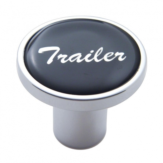 "Trailer" Air Valve Knob Black Glossy Sticker Texas Chrome Shop