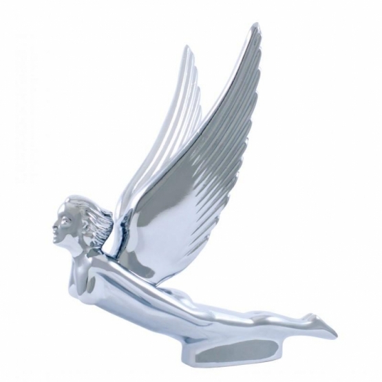 Eagle with Illuminated Eyes Chrome Hood Ornament