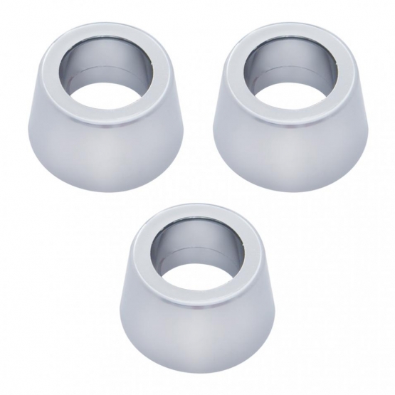 Chrome Plastic Round Turn Signal Light Cover Texas Chrome Shop