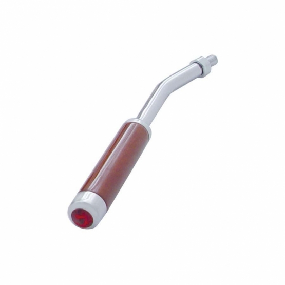 8″ Wood Trailer Brake Handle Red Diamond Texas Chrome Shop